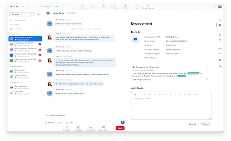 Zoom AI contact center