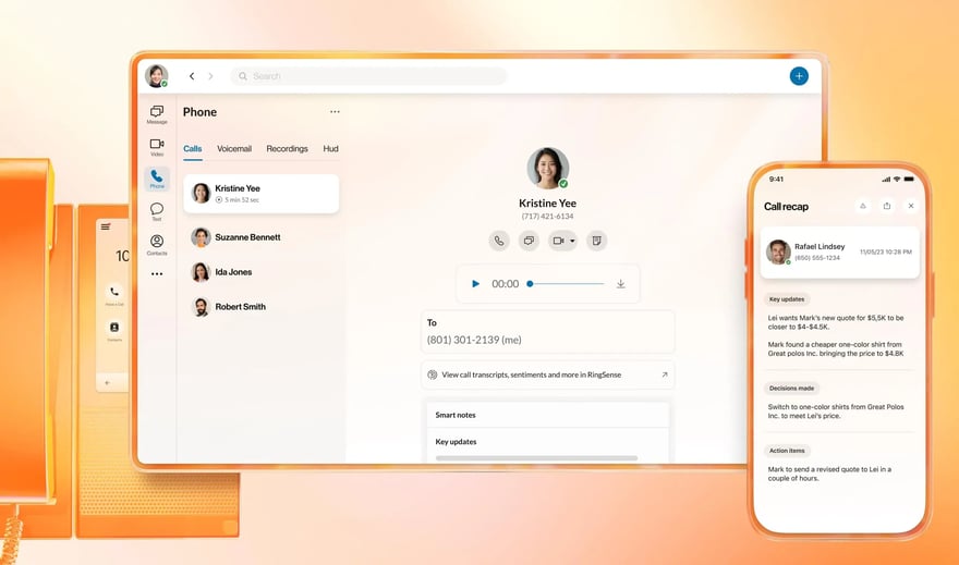 RingCentral interface